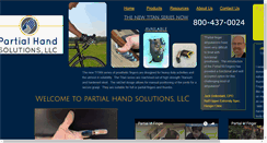 Desktop Screenshot of partialhandsolutions.com