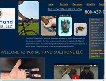 Tablet Screenshot of partialhandsolutions.com